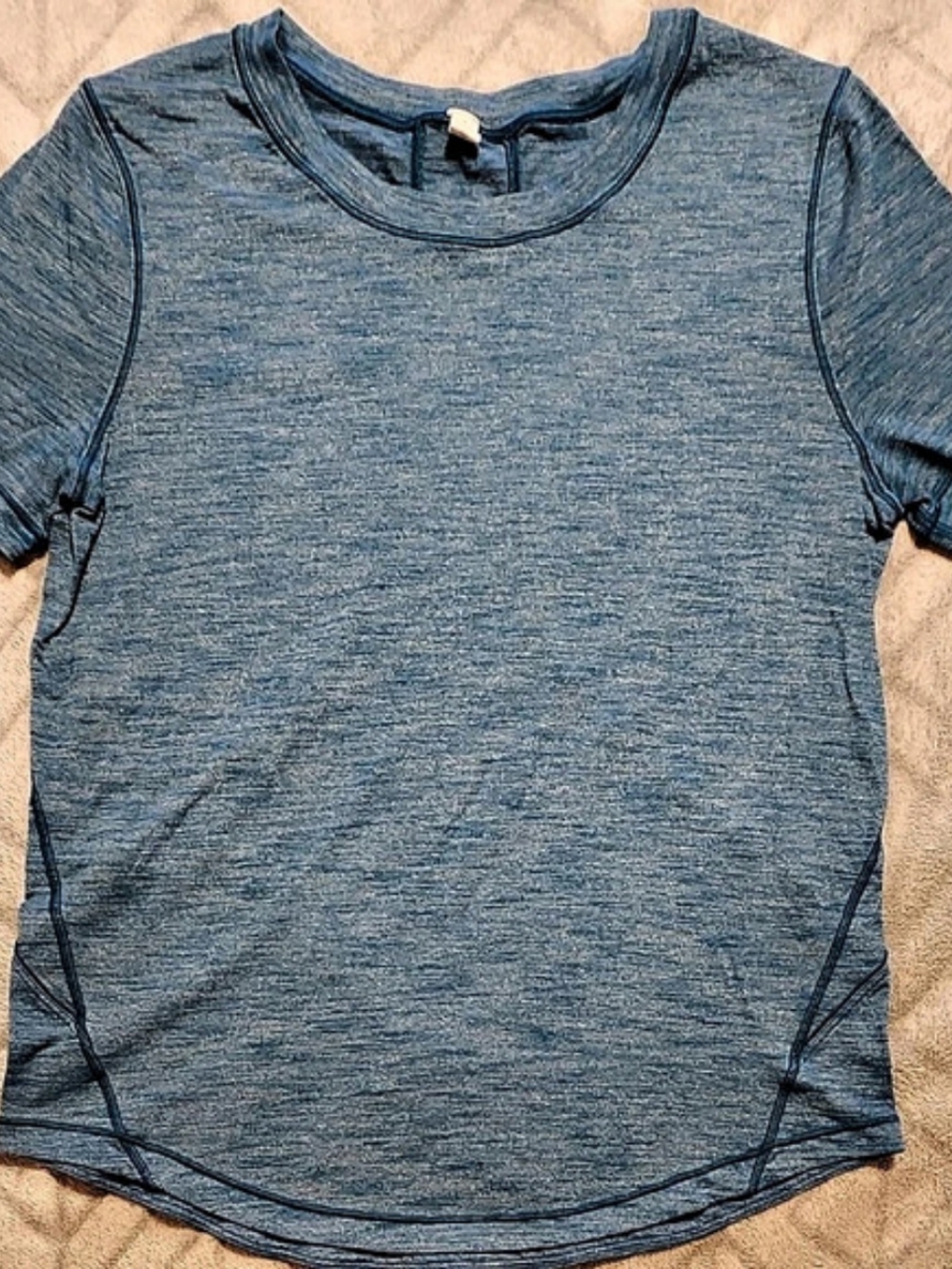 lululemon Love Crewneck T-Shirt Blue Short Sleeve Athletic Top Size 4